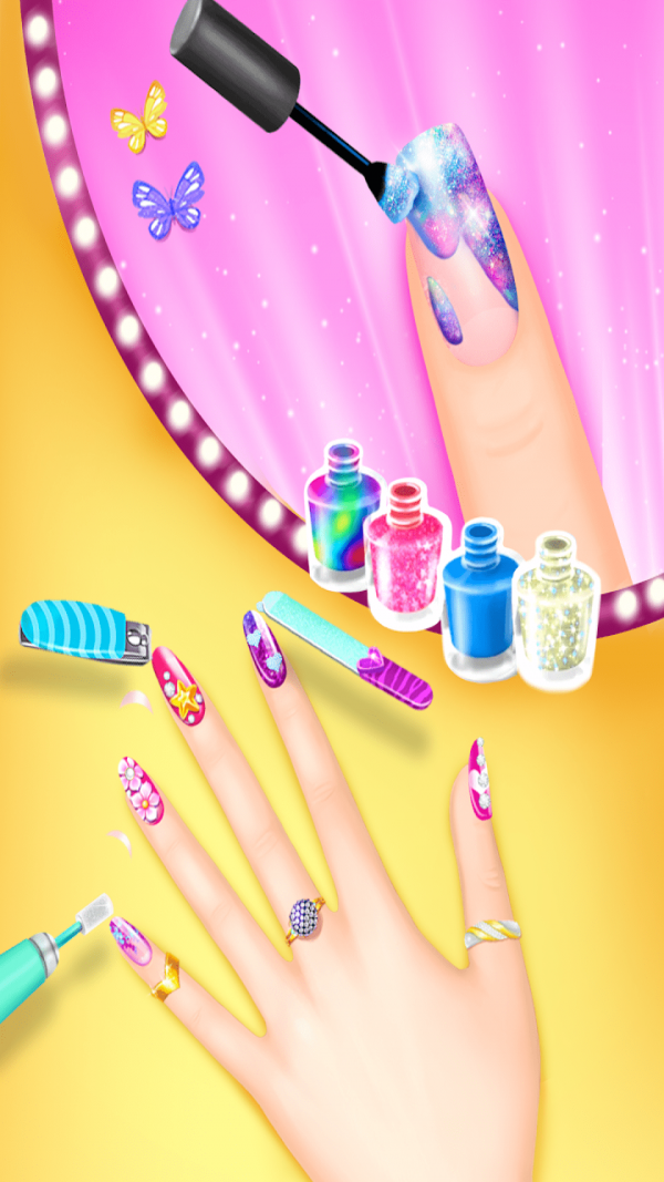 女孩时尚美甲沙龙