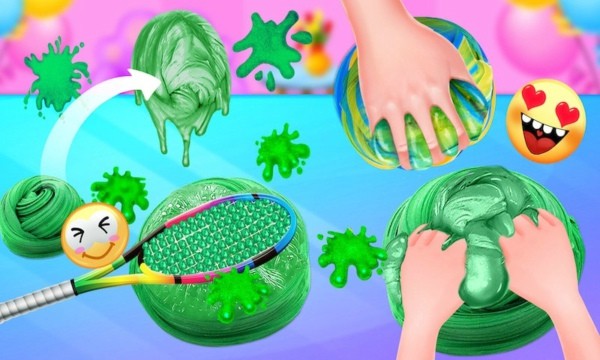 DIY彩虹化妆史莱姆